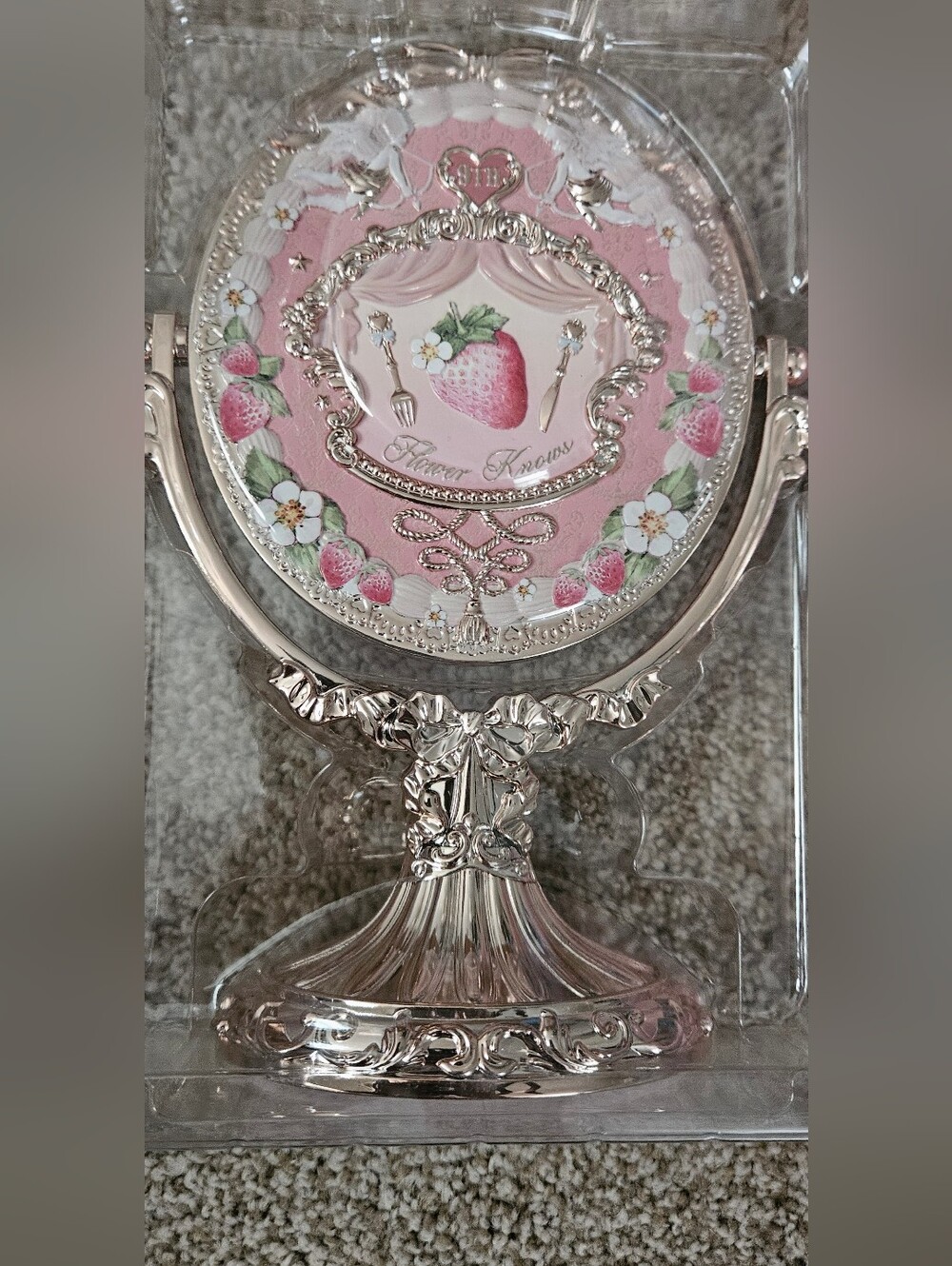new flower knows 9yrs anniversary vanity mirror